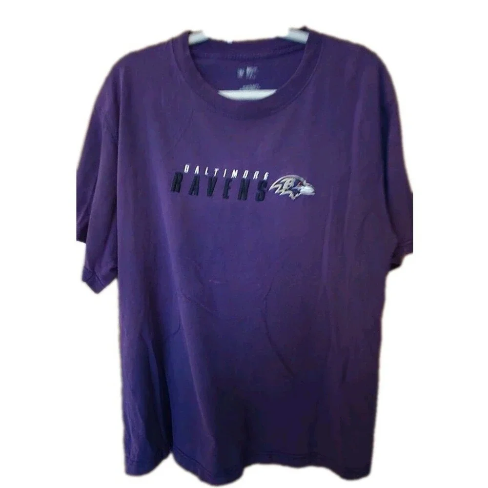 Baltimore Ravens T-Shirt Men’s [Size] Purple Embroidered Logo NFL VF Imagewear